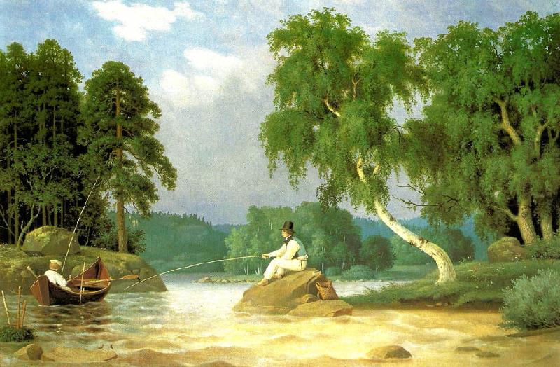 broderna von wrights metfiskare oil painting picture
